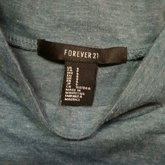 turtleneck crop top long sleeve shirt size small - Picture 3 of 4